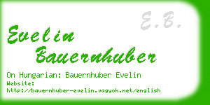 evelin bauernhuber business card